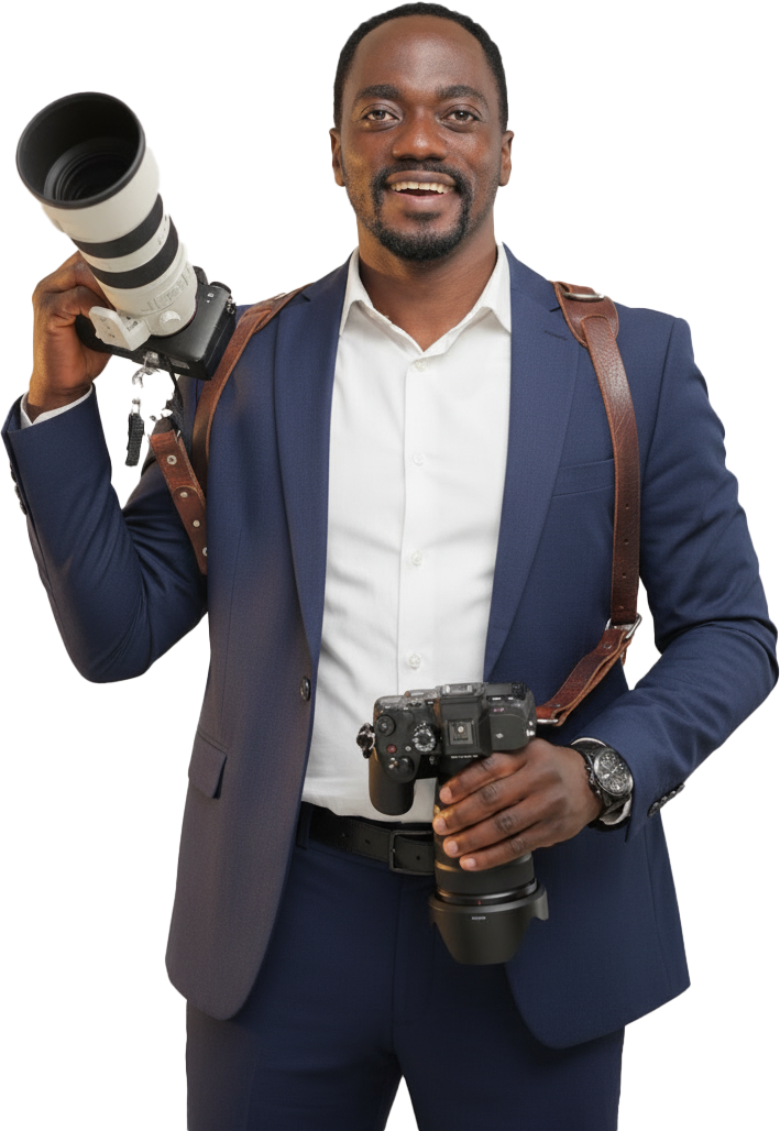 Abu Mwesigwa with his camera